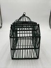 Vintage Ornate Metal Cathedral Birdcage 9  Decorative Wire Wedding Card Holder