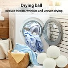 Reusable Wool Dryer Balls Fabric Softener Laundry Wash  6pcs