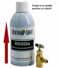 Enviro-safe R600a Upright Charging Can W  Proseal   Prodry   Top Tap Refrigerant