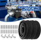 100ft 3 8  Hydraulic Hose With 24pcs Hydraulic Hose Fittings 2-wire Braided Tube