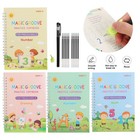 4 Magic Grooved Writing Practice For Kids Ages 3-8  Reusable Grooved Handwriting