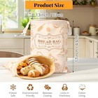  2 Pack Beeswax Bread Bags For Sourdough Homemade Bread - Reusable Organic 