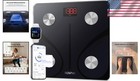 Digital Bathroom Scale Body Weight Bmi Bone Mass Body Fat Bluetooth Fitness M   