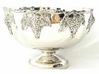 Victorian Style Silver Plated Punch Bowl Ice Bucket Champagne wine Cooler Grape