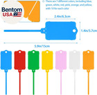 70 Pcs Plastic Shipping Tags 1 46  X 2 48   Waterproof Labels Writable Hanging T