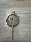 Antique Fancy Ornate Brass Clock Pendulum Flowers