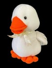 Applause Springtime White Duck Plush 6  66033 Easter Stuffed Animal Toy