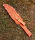 Custom Handmade Fixed Blade Engraved Leather Sheath   Holster   Bowie Knife