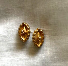 Two Vintage Oval Rhinestone Shank Small Buttons