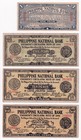 4 Us Philippines National Bank Cebu Emergency Ww2 Notes -1  5 10   20 Pesos