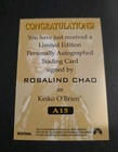 2000 Skybox Star Trek Tng Profiles Rosalind Chao As Keiko O brien Autograph A15