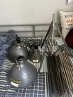 Vintage Smith-victor Photography Industrial 3 Light Shade And Stands