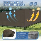 4  5  6  8  Fence Privacy Screen Windscreen Brown Fabric Shade Cover Yard Garden