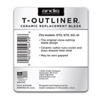 Andis 04720 T-outliner Ceramic Blade Replacement For Gto Go Gtx Close Cutting Si