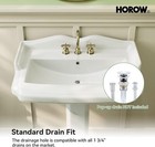 Classic Vintage Bathroom Pedestal Sink 23 w X 19 d Ceramic Freestanding Sinks