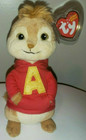 Set 6 Ty Beanie Babies Chipmunks Alvin Simon Theodore Brittany Eleanor Jeanette