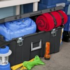 Portable Storage Container Organizer Bin Footlocker Plastic Camping Trunk Chest