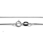 Guaranteed Genuine 14k White Gold Box Chain Necklace 0 6mm 16 -24 