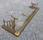 Bronze Brass Fire Place Fender Surround Art Nouveau Mantle Ornate Abt 52x14x8