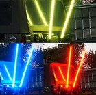 Pair 5ft Lighted Spiral Led Whip Antenna 2 Flag Remote For Atv Polaris Rzr Utv