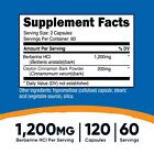 Nutricost Berberine Hcl With Ceylon Cinnamon Capsules  120 Count  - Vegan