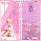 Princess Canopy For Girls Room - Mosquito Net For Baby Crib Kids Bed Pink stars