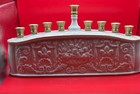 Lenox Embossed Gold Trimmed Hanukkah Menorah 11  Long 5 1 2  High   Judaica