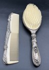 Ornate Vintage Godinger Comb And Brush Vanity Set