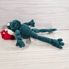 Vintage Applause 12    Mistletoad Plush Toy Frog Stuffed Animal Santa Hat 1993