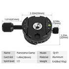 360   Panorama Rotation Tripod Quick Release Plate Clamp Adapter  For Dslr Camer