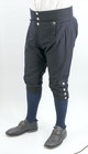 Dark Blue Wool Colonial Period Knee Breeches Size 34   Large