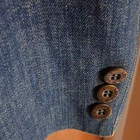 Levi s Panatela Men s Blue Cotton Denim Blazer 2-button 44r Inner Pockets