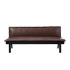Futon Sofa Bed Modern Pu Leather Convertible Loveseat Sleeper Couch Living Room