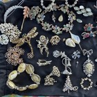 Lot Of Mostly Vintage Costume Jewelry For Parts   Repair Crafting Or Up Cycling