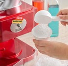 Snow Cone Machine  Home Shaved Ice Maker  Makes 5 Icy Cones For Slushies  Red