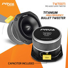 Prv Audio Tw700ti Black 4 Inch Titanium Bullet Tweeter Tw700ti 240 Watts  8 Ohm