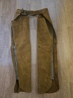 Vintage Western Shotgun Cowboy Chaps Golden Suede Leather 