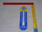 Vintage Chevrolet Bowtie 11 3 4  Porcelain Metal Gasoline   Oil Thermometer Sign