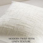 Cream White 20x20 Inch Set Of 2 Throw Pillow Covers - Chenille Spring Farmhou   