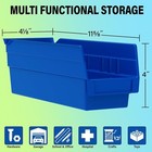 Akro-mils 30120 Plastic Shelf Bins Heavy Duty Storage Bins For Garage Closet    