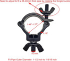 Heavy-duty 1 5  Stage Light Truss Clamps For Dj Lighting - 4 Pack