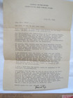 John Howard Pyle Autographed Typed Letter 1945 Wwii Signed Twice