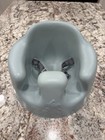 Bumbo Infant Floor Seat Baby Sit Up Chair With Adjustable Harness And Tray Green