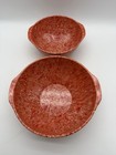 Melmac Confetti Mixing Bowl Orange red Speckled Melamine Vtg Mcm 8 5      10    Set