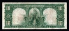 1901  10 Bison Vf  Large Size Legal Tender United States Note 