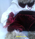 Rare Vintage Russ Berrie Teddy Bear  alexander  4603 Holding Roses Collectable