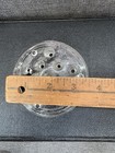 Vintage Clear Glass Flower Frog 3 5 Inch Diameter 11 Holes