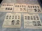 Original 1940s   50s Fbi    wanted By The Fbi    Fugitive Circulars Lot Of 5
