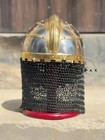Medieval Viking Helmet Armor Vendel Knight Warriors Metal Brass Larp Cosplay