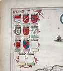 Antique 17th C Joan Blaeu Cornwall Map Cornubia Sive Cornwallia Hand Colored
